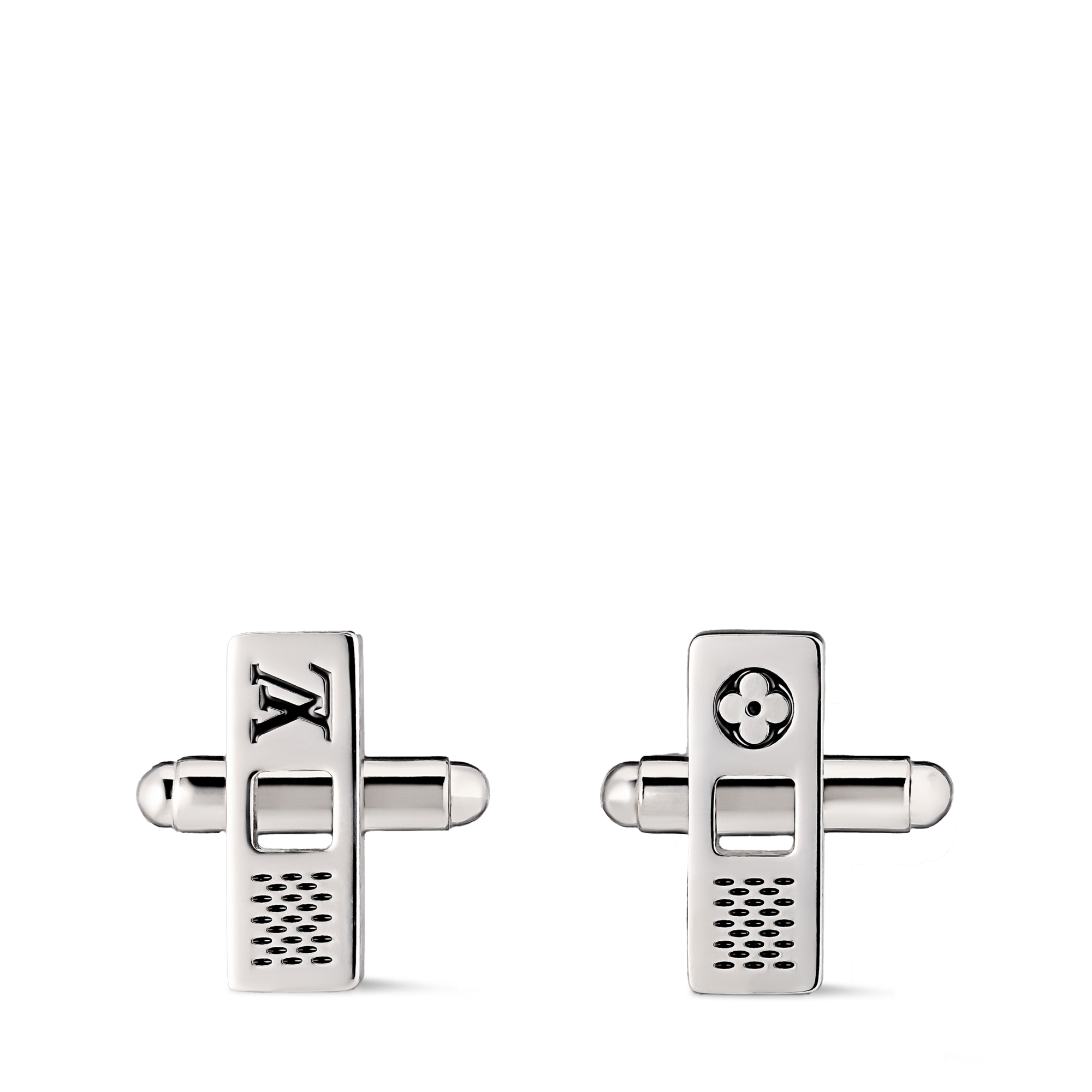 Damier Staples Cut Out Cufflinks S00 - Fashion Jewelry | LOUIS VUITTON